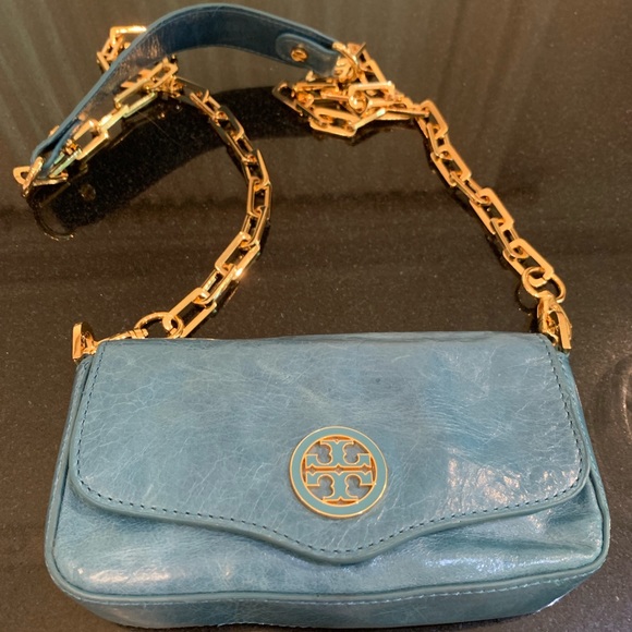 Tory Burch Blue Leather Crossbody - Picture 2 of 8